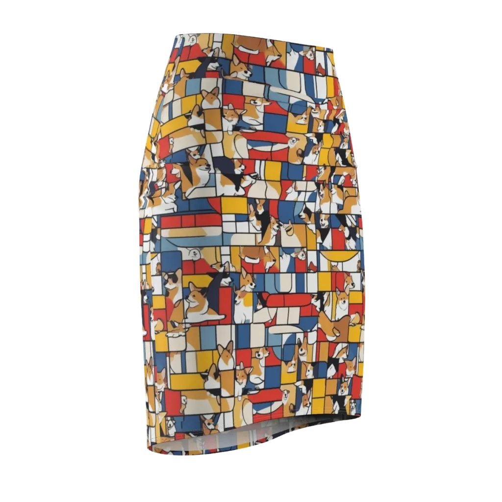 Corgi Construct on Pencil Skirt — Front Side