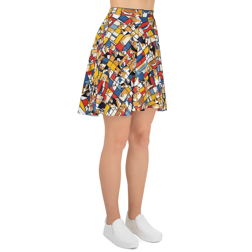 Corgi Construct on Skater Skirt — Right