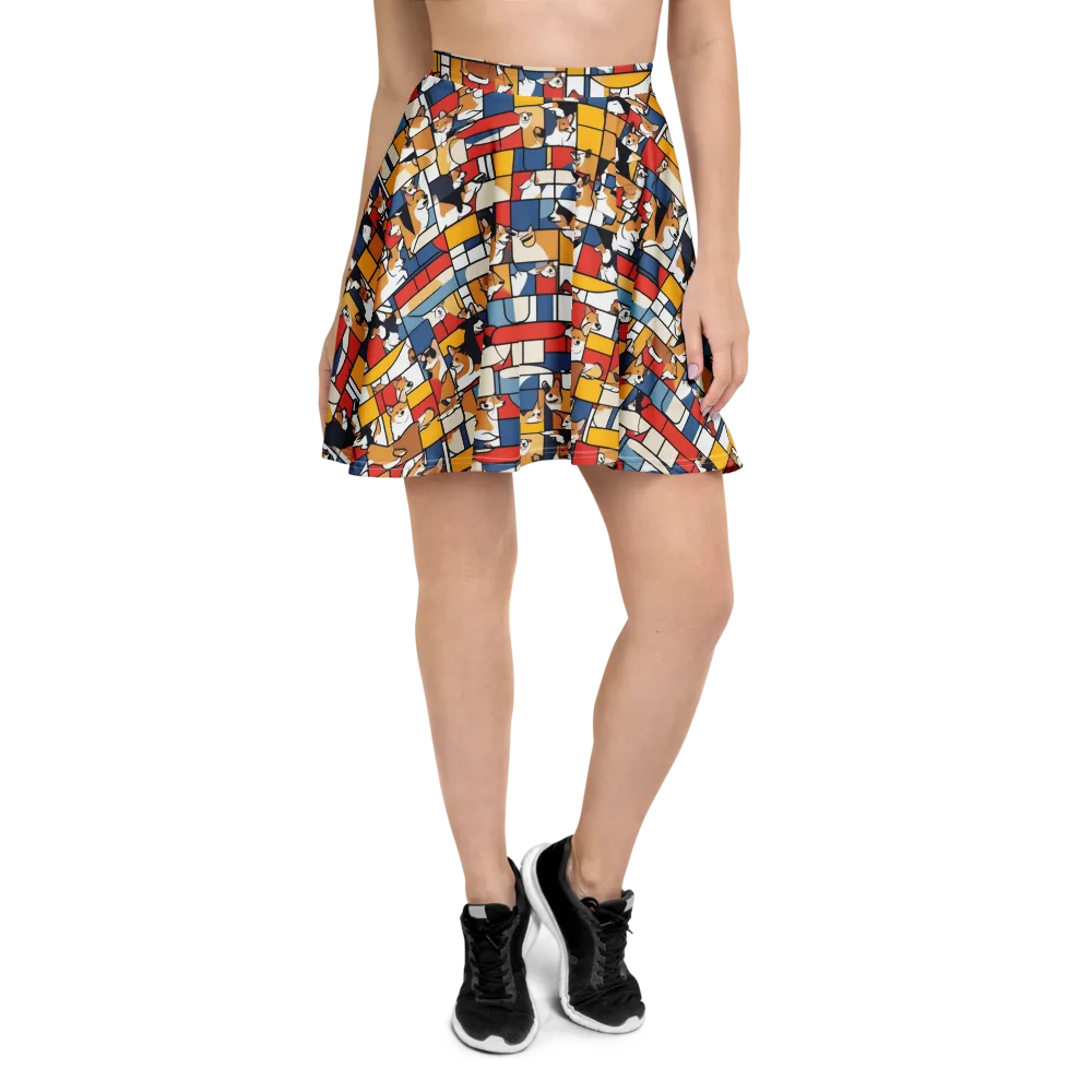 Corgi Construct on Skater Skirt — Front