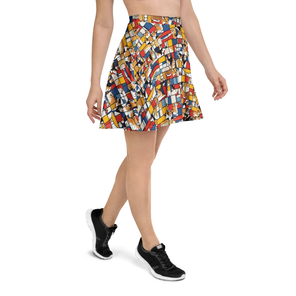 Corgi Construct on Skater Skirt — Right