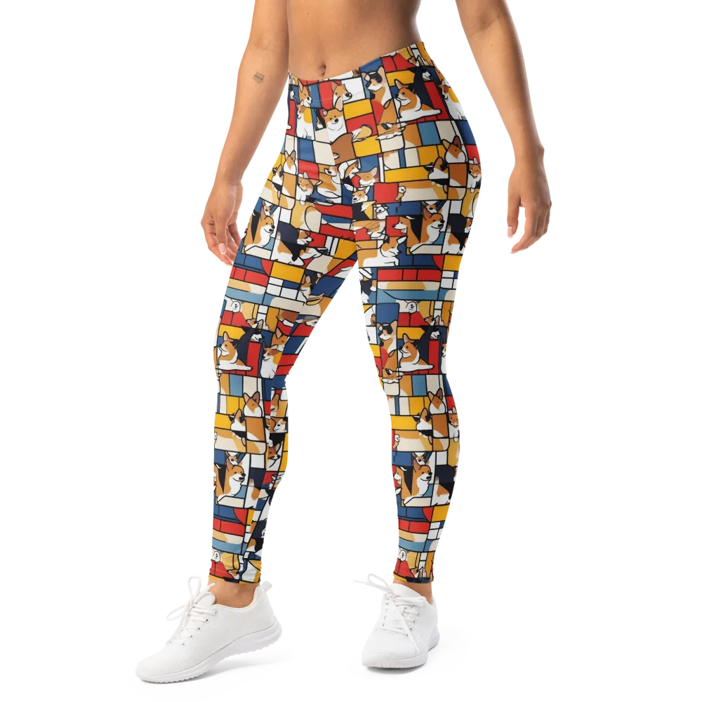 Corgi Construct on Leggings — Left Front