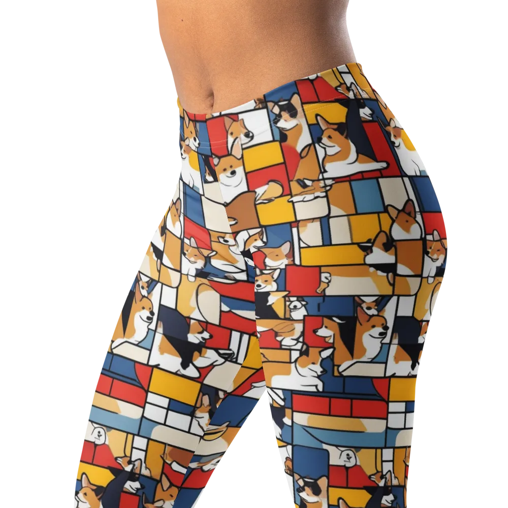 Corgi Construct on Leggings — Left Front