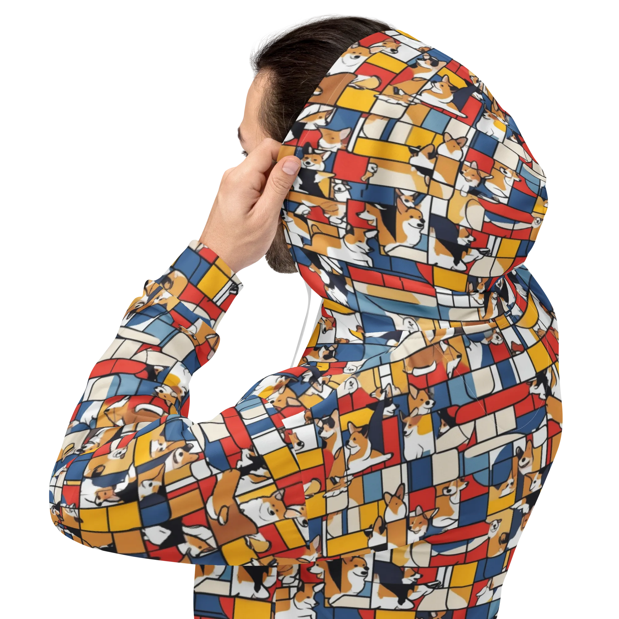 Corgi Construct on Hoodie — Back