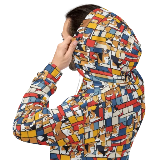 Corgi Construct on a Hoodie