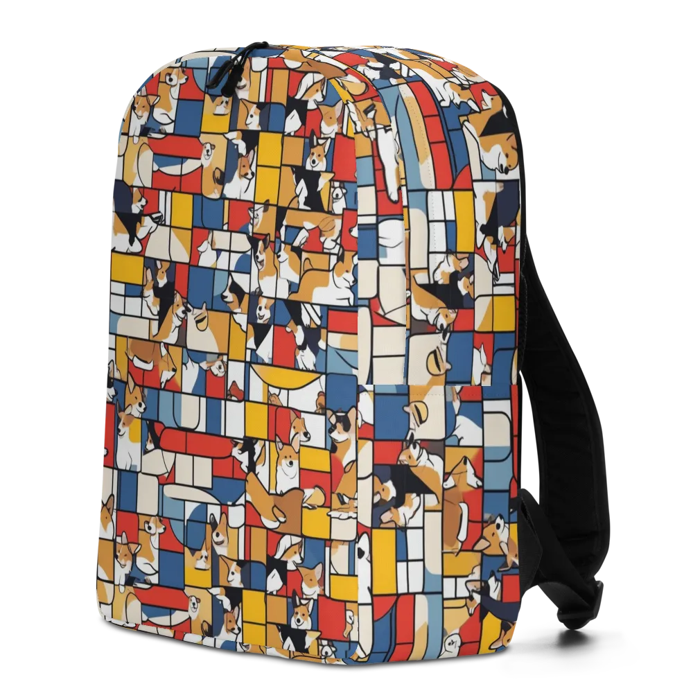 Corgi Construct on Minimalist Backpack — Left