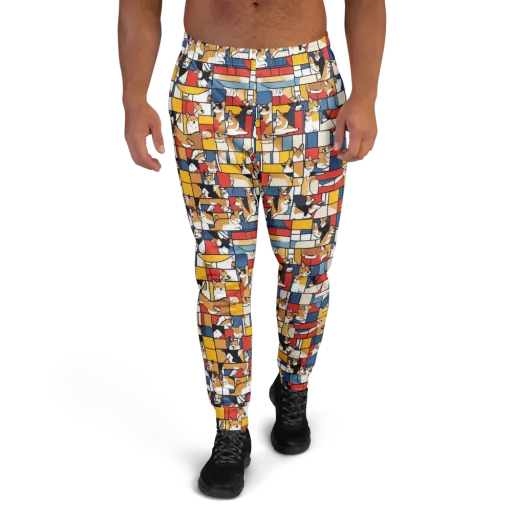 Corgi Construct on a Men's Joggers