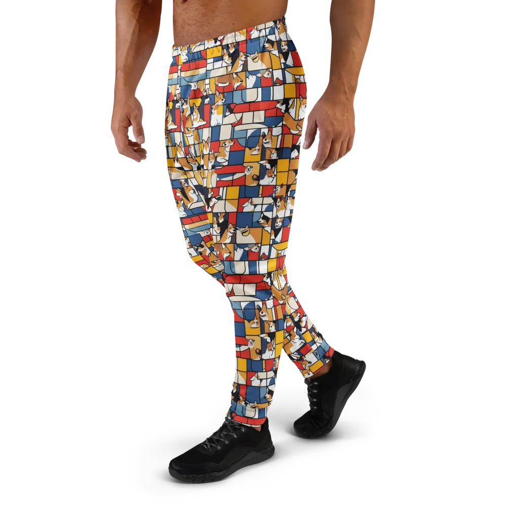Corgi Construct on Men's Joggers — Left