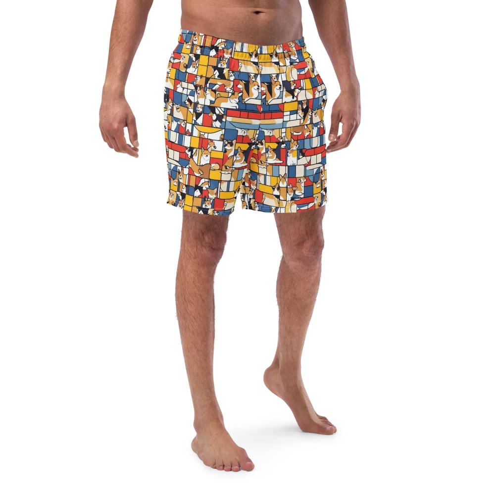 Corgi Construct on Swim Trunks — Front