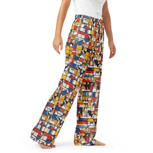 Corgi Construct on a Women's Pajama Pants