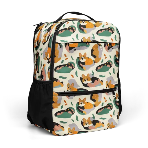 Corgi Color Field on a Utility Backpack