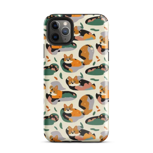 Corgi Color Field on a Tough Case for iPhone®
