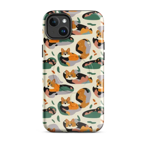 Corgi Color Field on a MagSafe Tough Case for iPhone®
