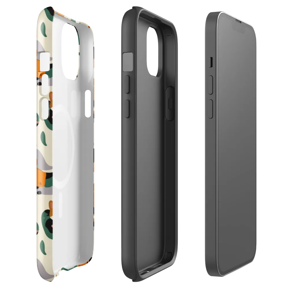 Corgi Color Field on MagSafe Tough Case for iPhone® — Front