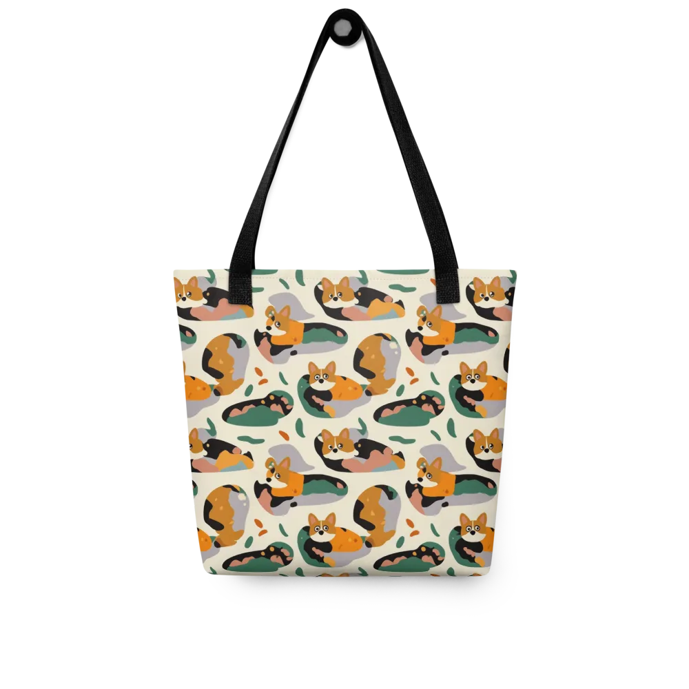 Corgi Color Field on Tote Bag — Front