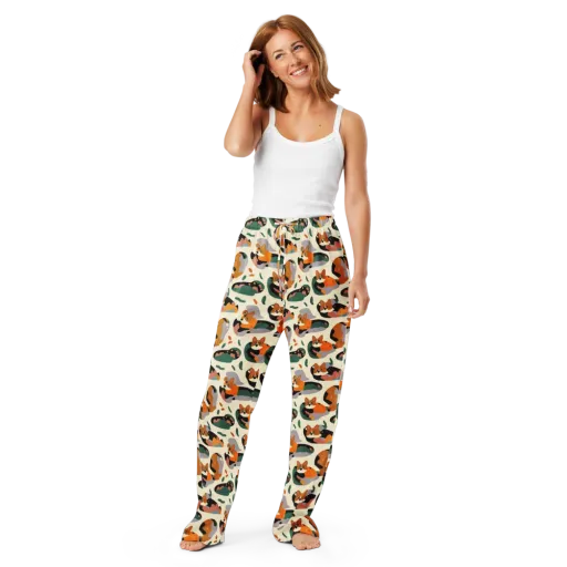 Corgi Color Field on a Women's Pajama Pants