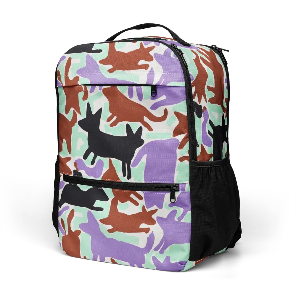 Catwalk Confetti on Utility Backpack — Left Front