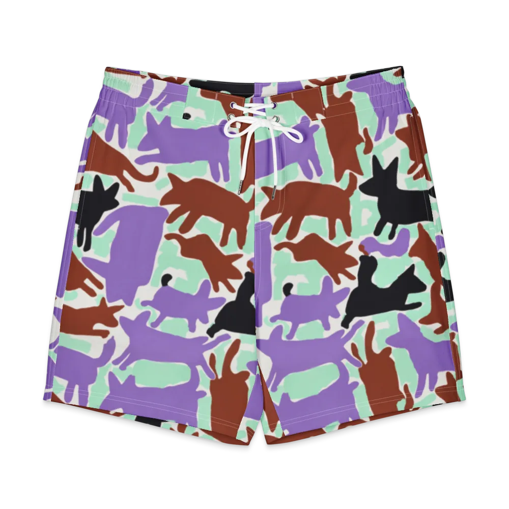 Catwalk Confetti on Men's Board Shorts — Front