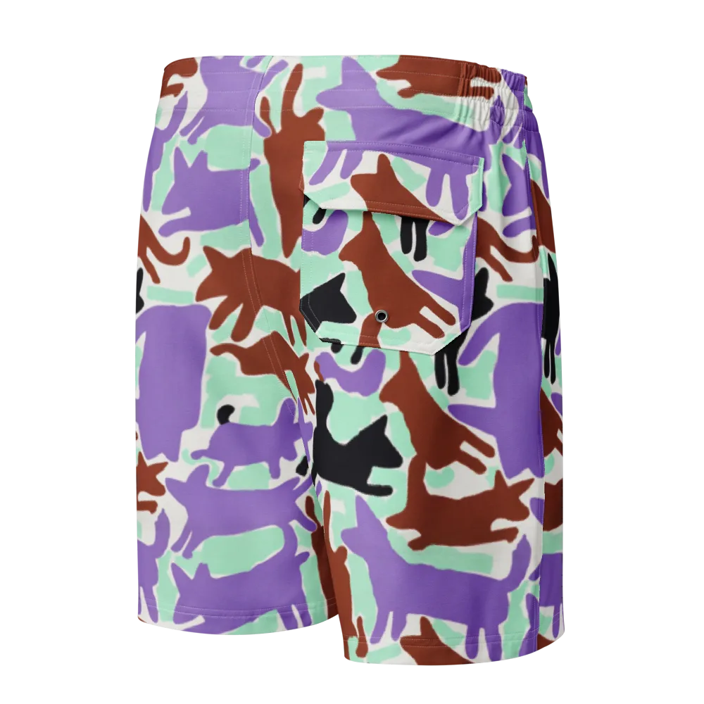 Catwalk Confetti on Men's Board Shorts — Back