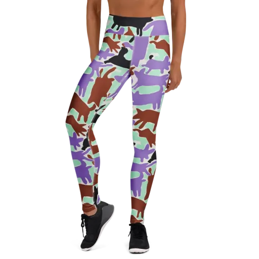 Catwalk Confetti on a Yoga Leggings