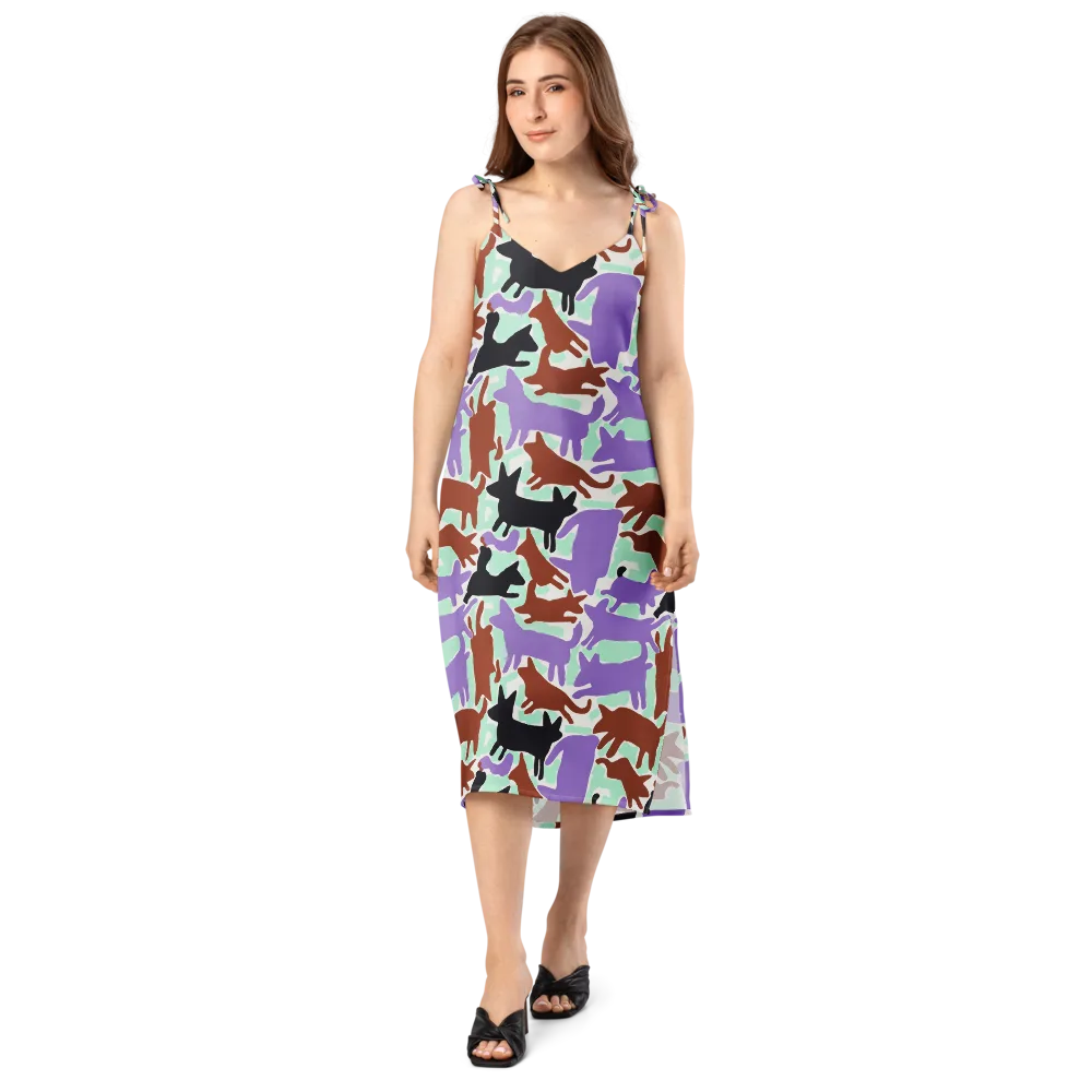 Catwalk Confetti on Slip Dress — Front