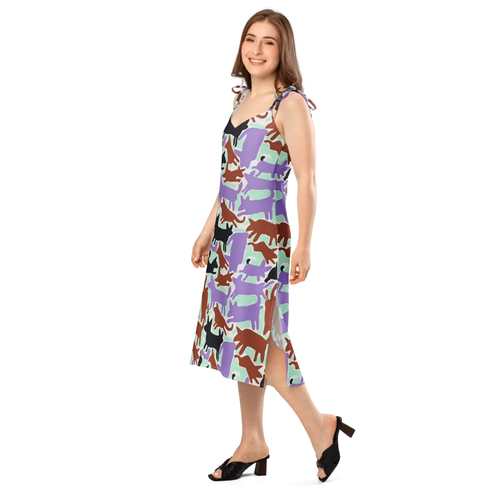 Catwalk Confetti on Slip Dress — Left Front