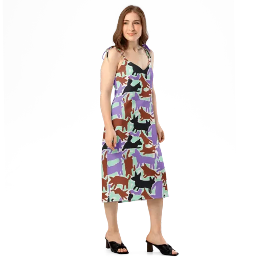 Catwalk Confetti on a Slip Dress
