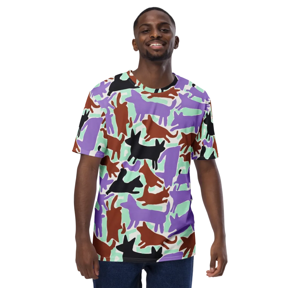 Catwalk Confetti on Men's Crew Neck T-Shirt — Front