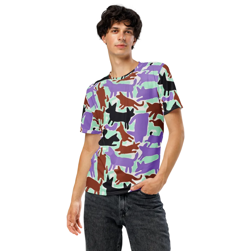 Catwalk Confetti on Men's Crew Neck T-Shirt — Front