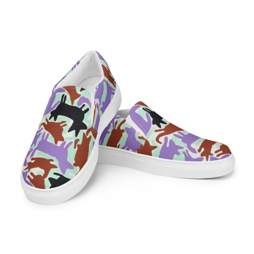 Catwalk Confetti on a Men's Slip-On Canvas Shoes