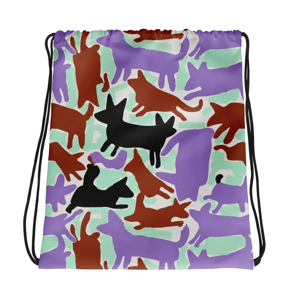 Catwalk Confetti on Drawstring Bag — Photo