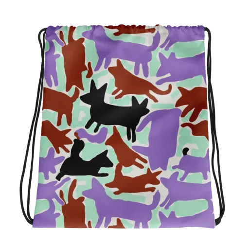 Catwalk Confetti on a Drawstring Bag