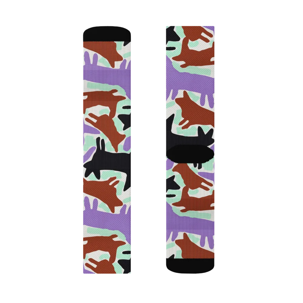 Catwalk Confetti on Socks — Right Sock