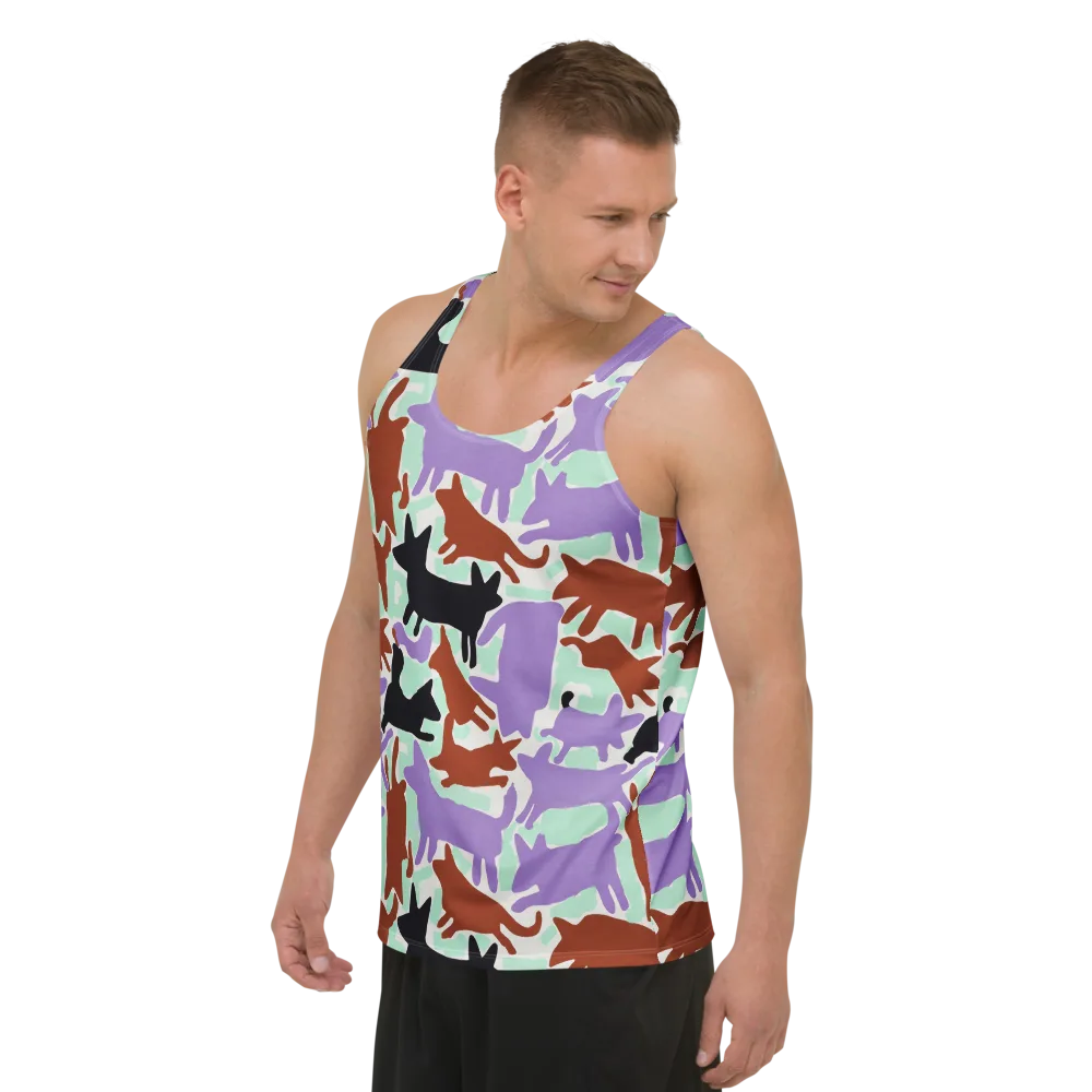 Catwalk Confetti on Men's Tank Top — Left Front