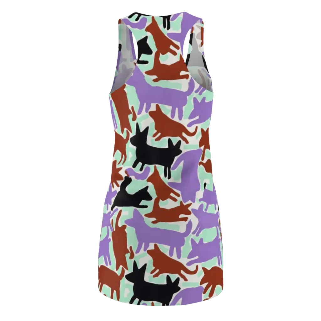 Catwalk Confetti on Racerback Dress — Back