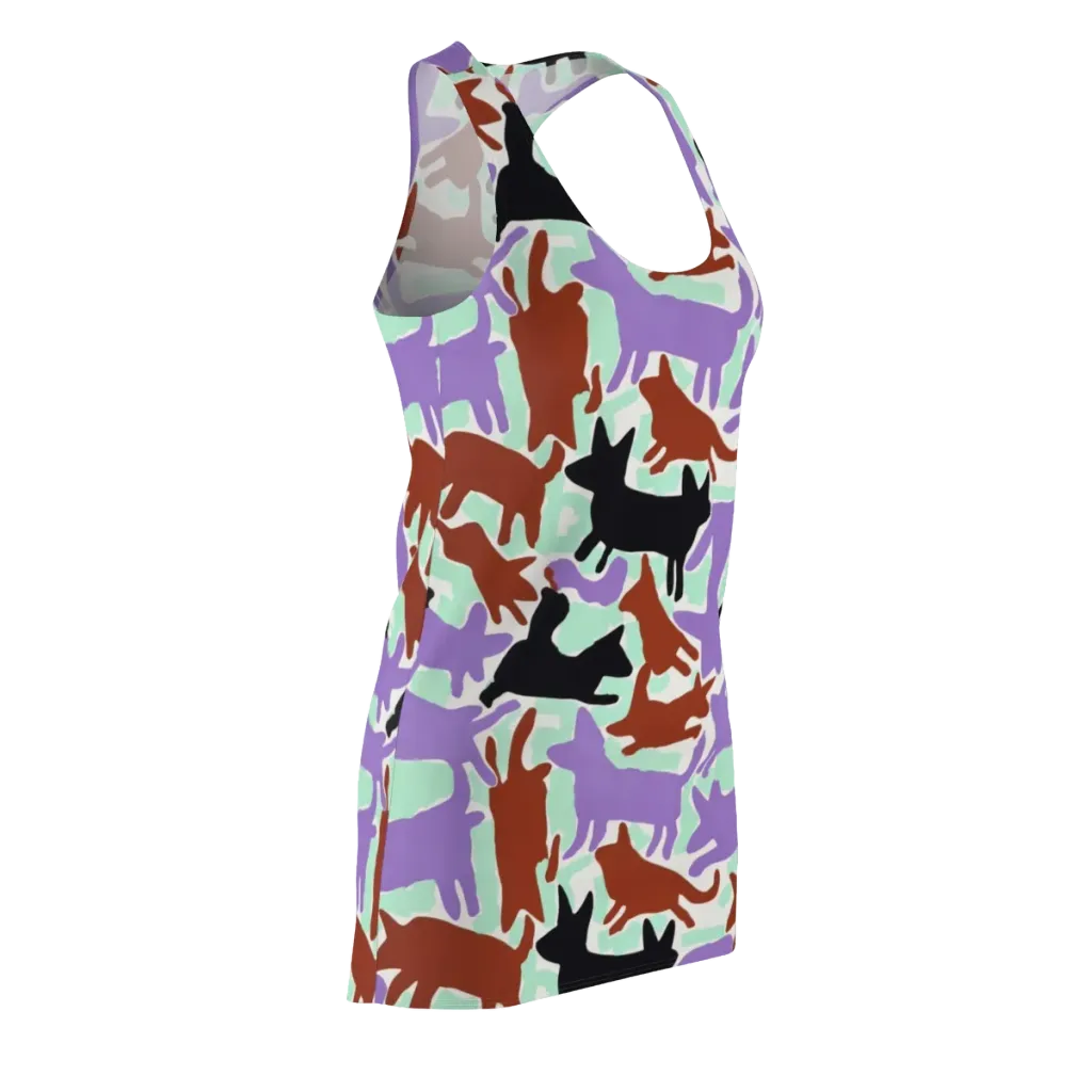 Catwalk Confetti on Racerback Dress — Front Side