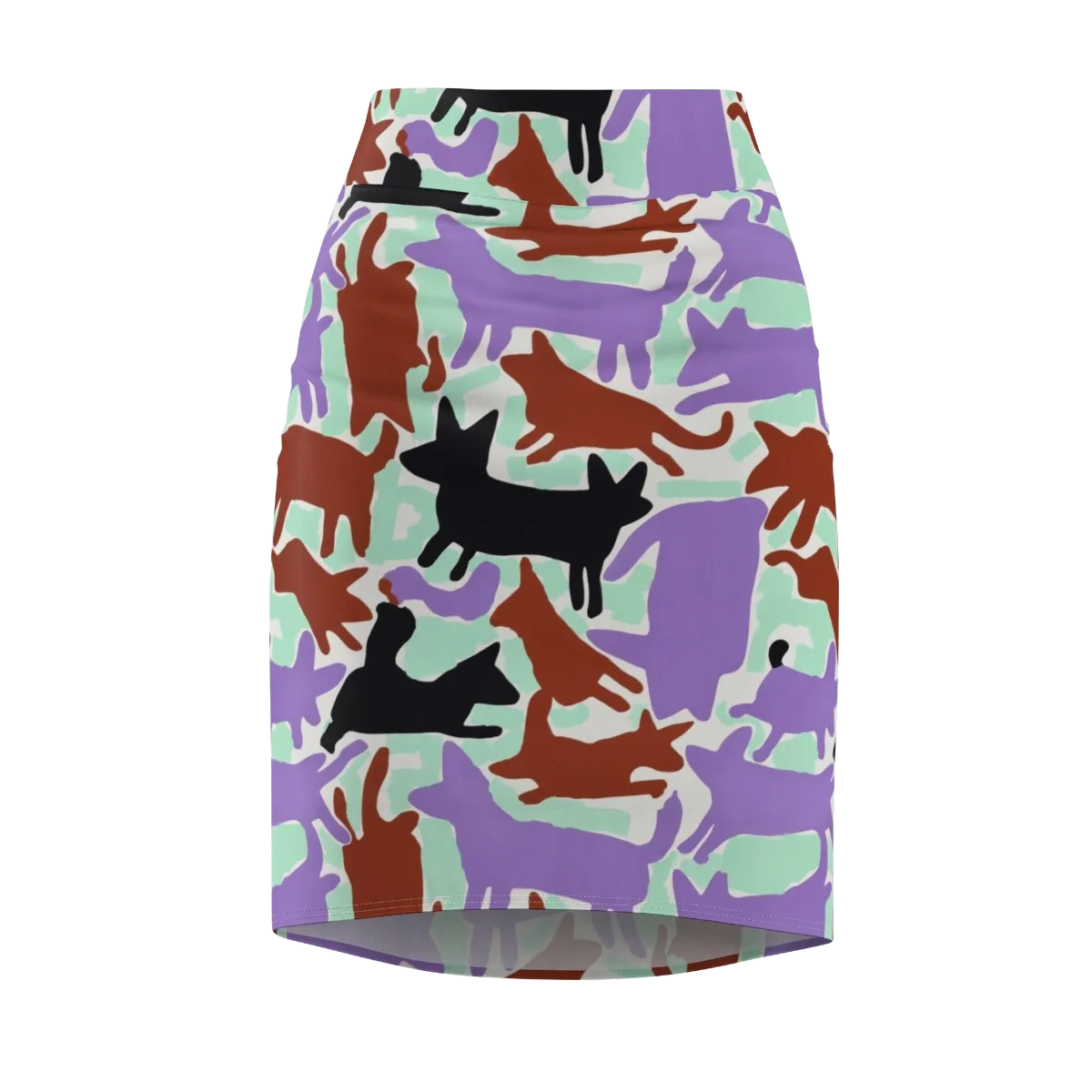 Catwalk Confetti on Pencil Skirt — Front
