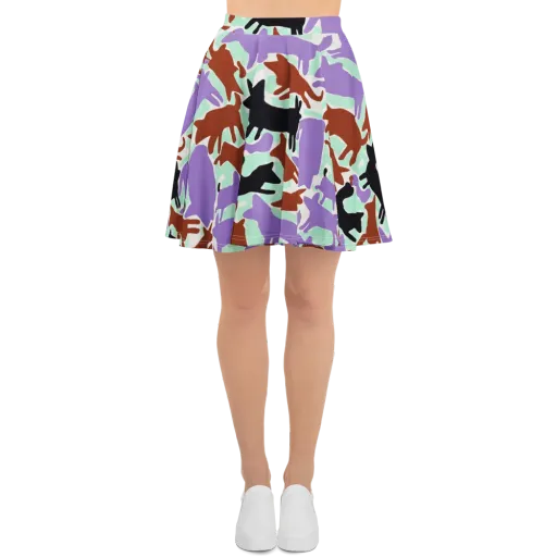 Catwalk Confetti on a Skater Skirt