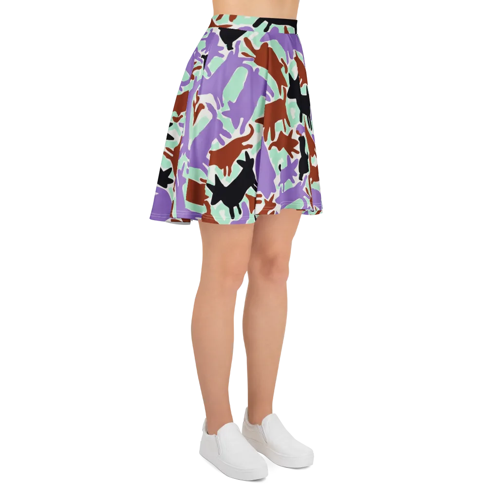 Catwalk Confetti on Skater Skirt — Right