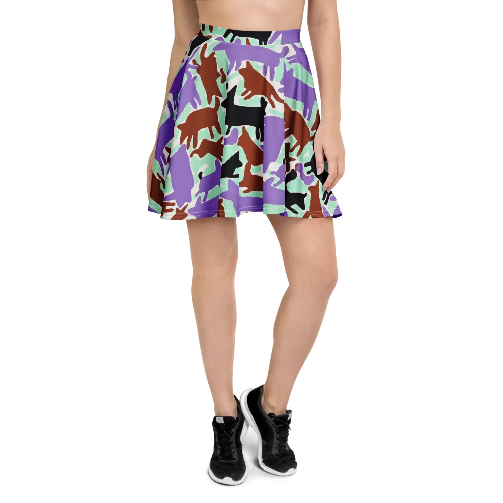 Catwalk Confetti on Skater Skirt — Front