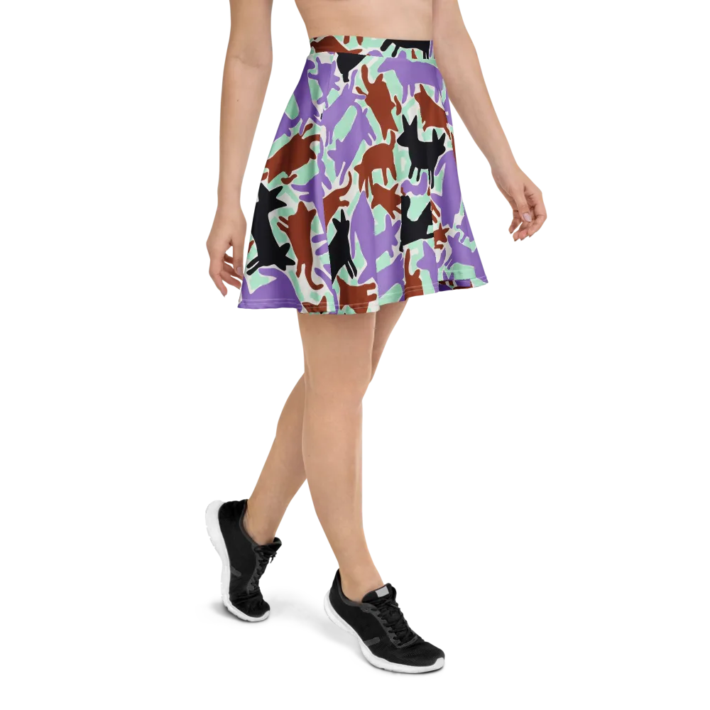 Catwalk Confetti on Skater Skirt — Right