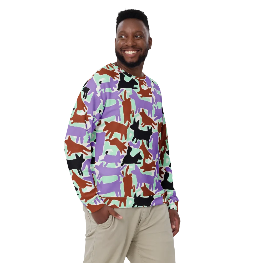 Catwalk Confetti on Sweatshirt — Front