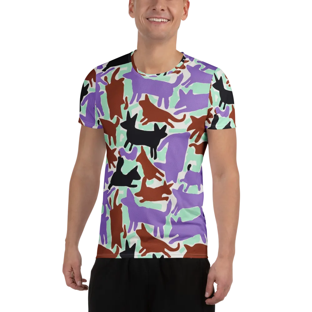 Catwalk Confetti on Men's Athletic T-Shirt — Front