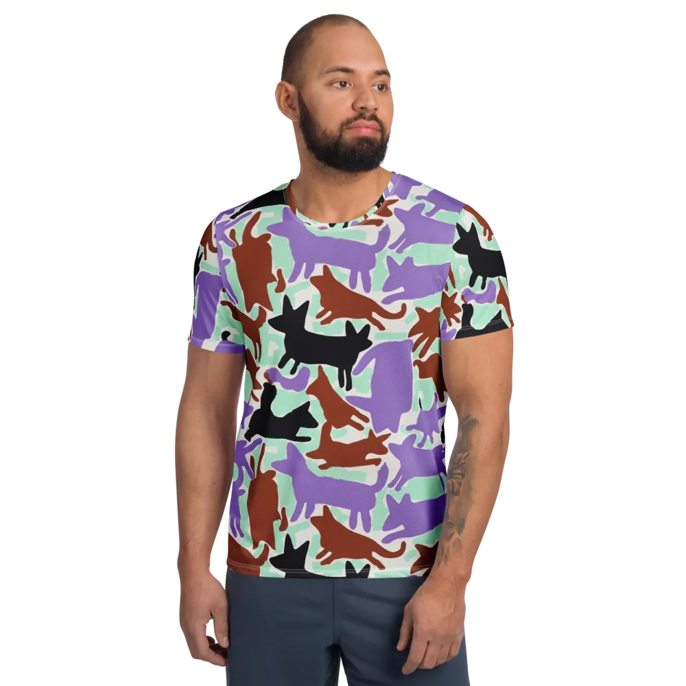 Catwalk Confetti on Men's Athletic T-Shirt — Front