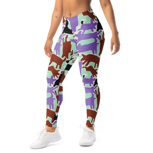 Catwalk Confetti on a Leggings