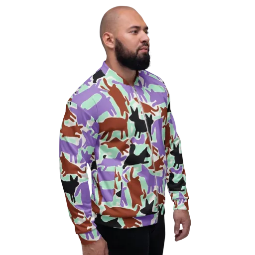 Catwalk Confetti on a Bomber Jacket