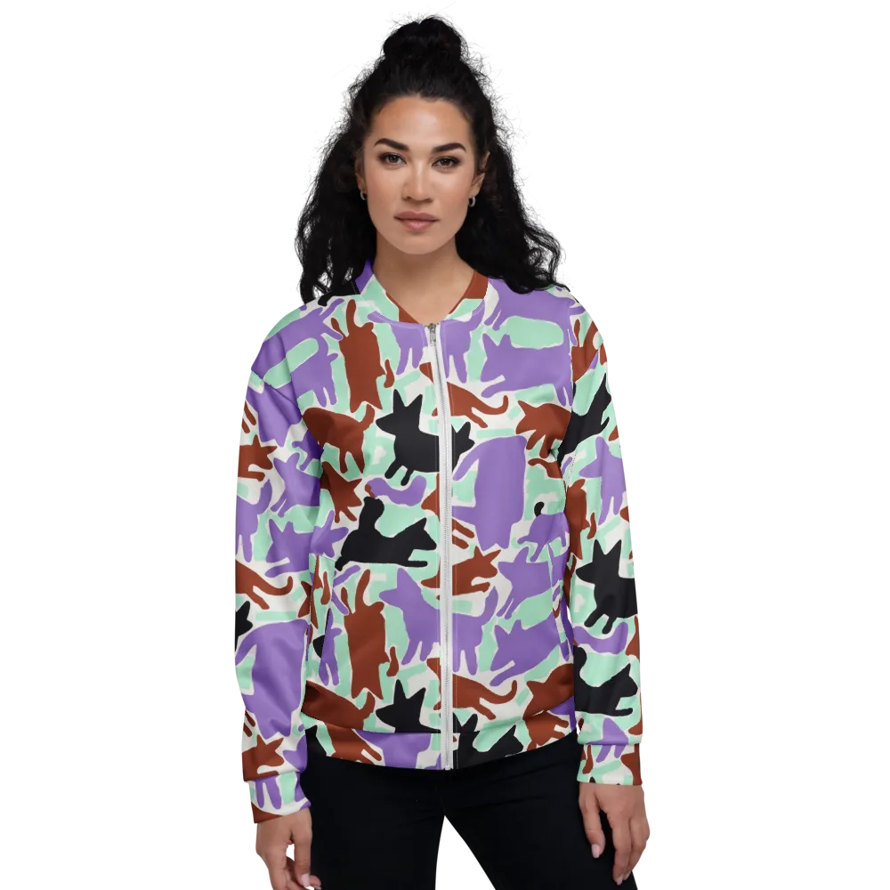 Catwalk Confetti on Bomber Jacket — Front