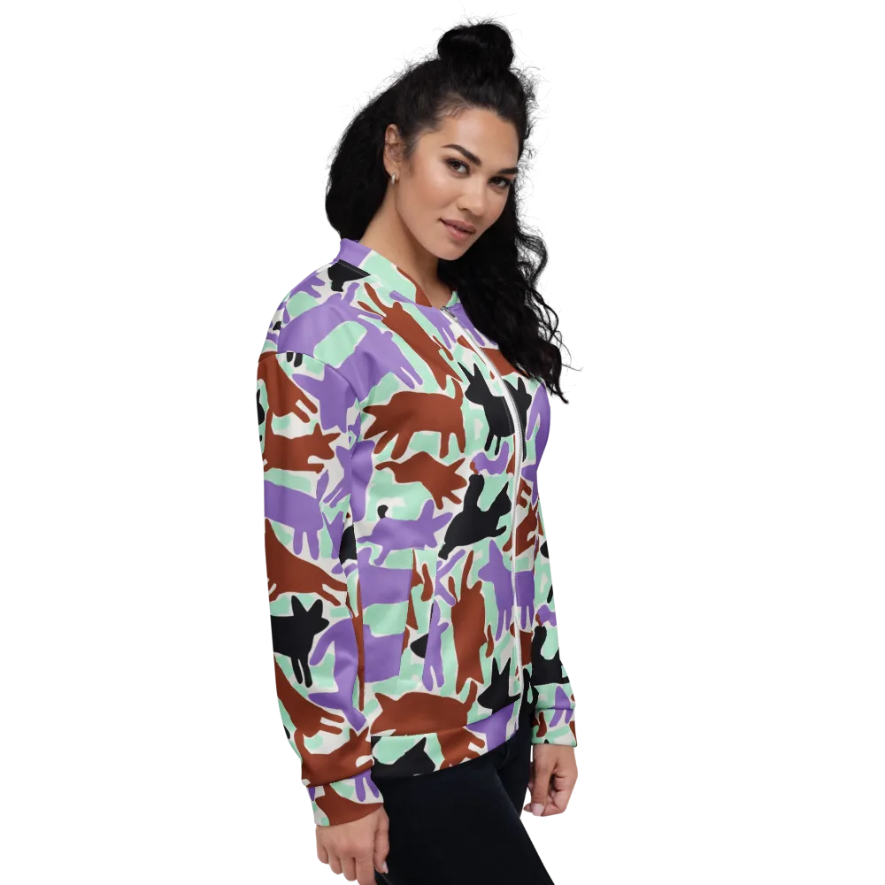 Catwalk Confetti on Bomber Jacket — Right