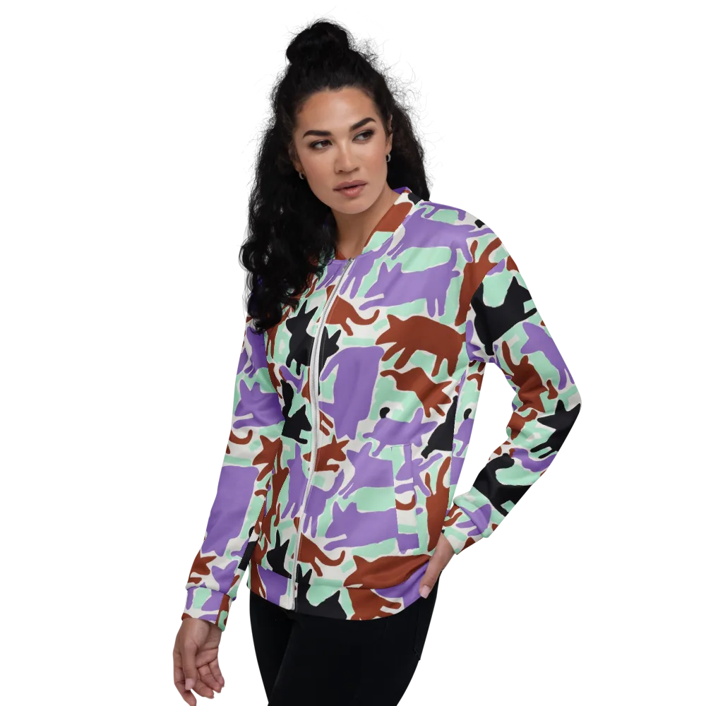 Catwalk Confetti on Bomber Jacket — Left
