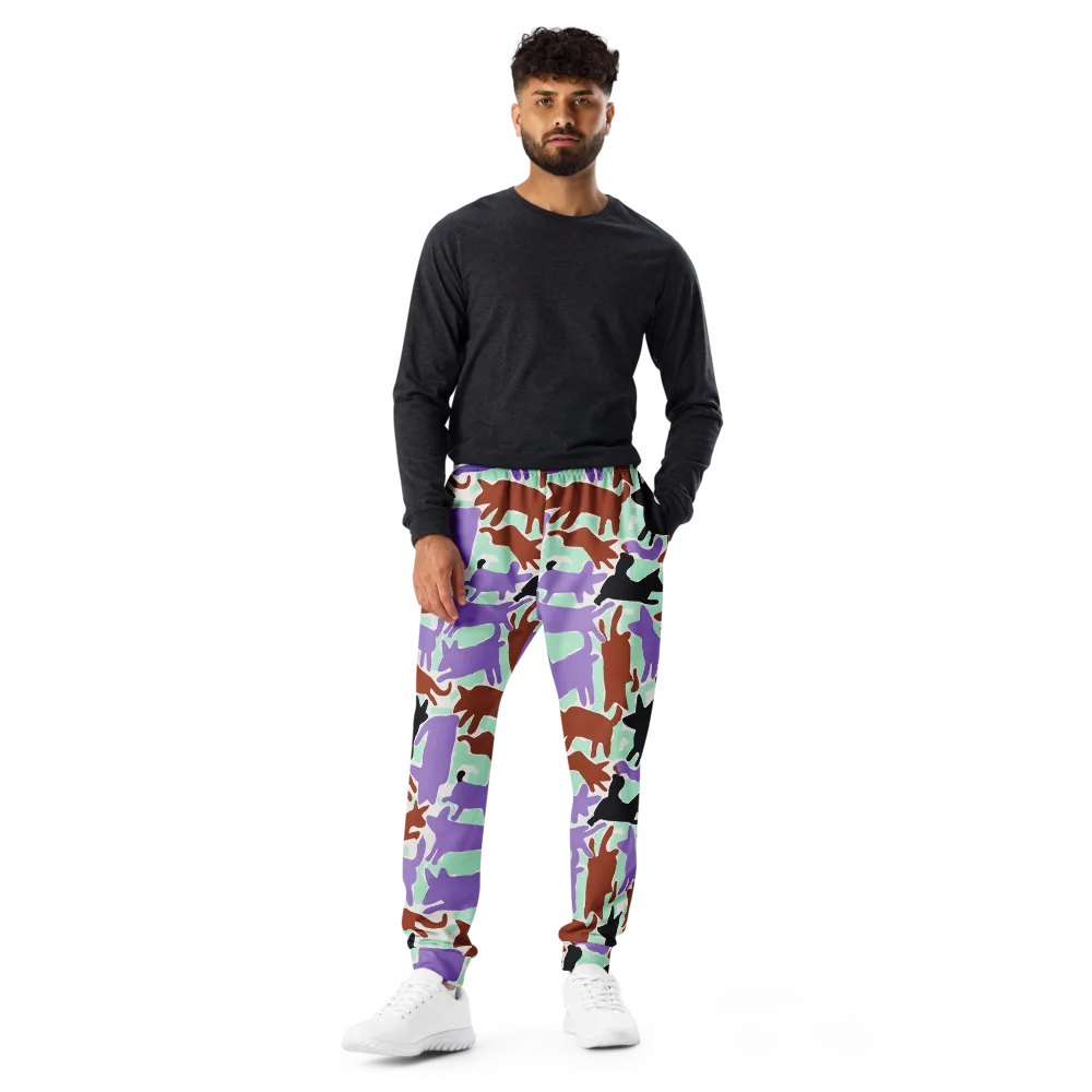Catwalk Confetti on Men's Joggers — Front