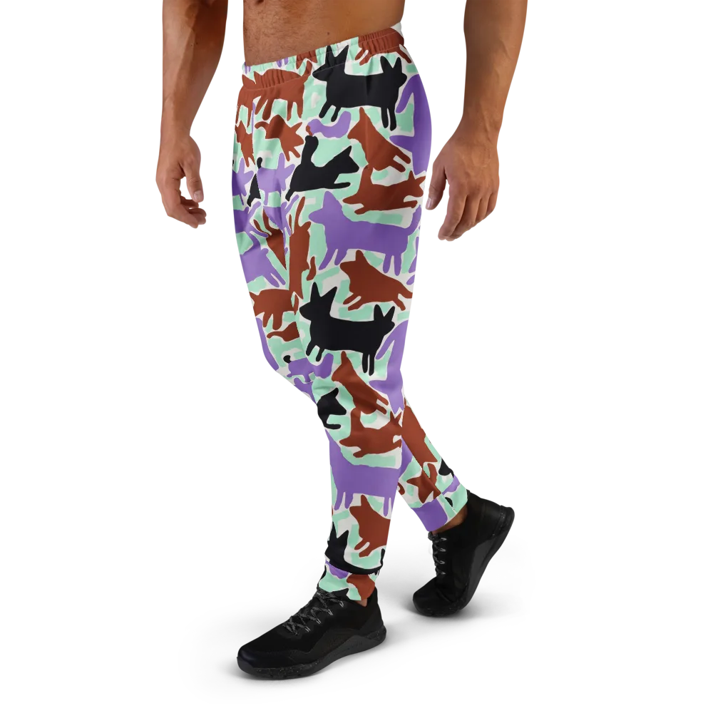 Catwalk Confetti on Men's Joggers — Left